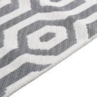 Produktbild för Matta grå 100x200 cm bomull