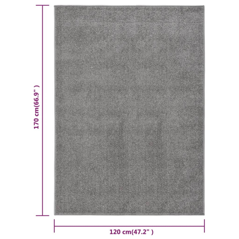 Produktbild för Matta 120x170 cm grå