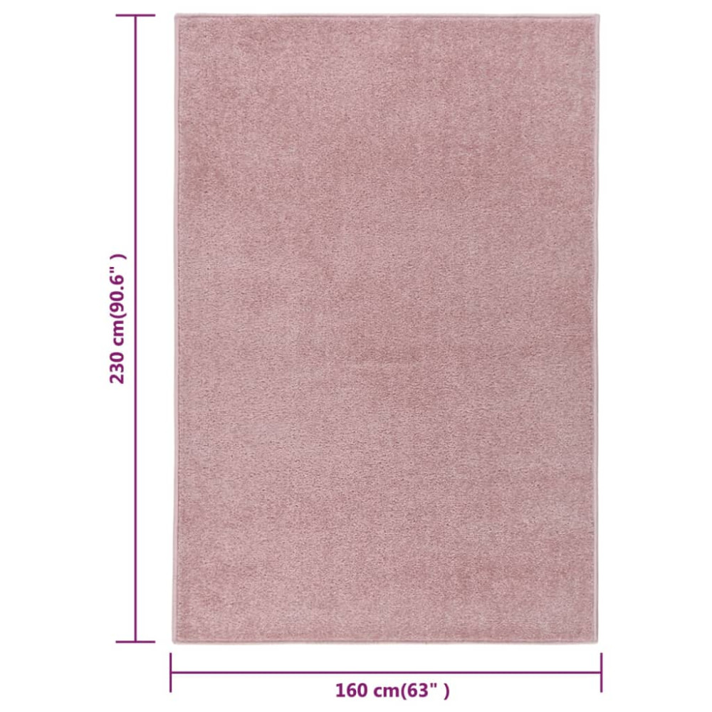 Produktbild för Matta 160x230 cm rosa