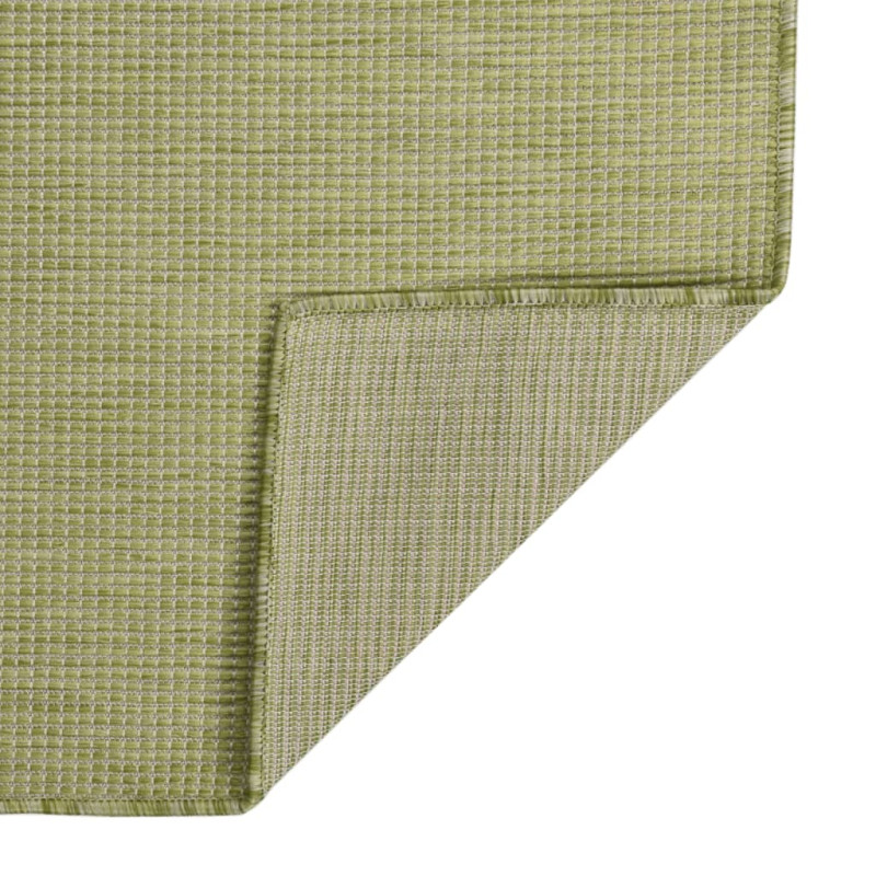 Produktbild för Utomhusmatta plattvävd 160x230 cm grön