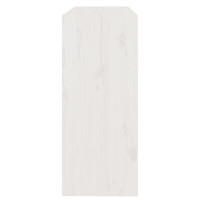 Produktbild för Bokhylla/rumsavdelare vit 80x30x71,5 cm massiv furu