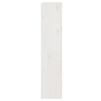 Produktbild för Bokhylla/rumsavdelare vit 80x30x135,5 cm massiv furu