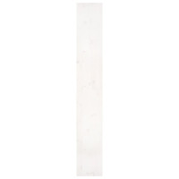 Produktbild för Bokhylla/rumsavdelare vit 80x30x199,5 cm massiv furu