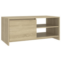 Produktbild för Soffbord sonoma-ek 102x50x45 cm konstruerat trä