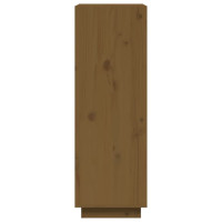 Produktbild för Bokhylla/rumsavdelare honungsbrun 60x35x103 cm massiv furu