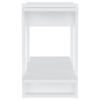 Produktbild för Bokhylla/Rumsavdelare vit högglans 80x30x51 cm