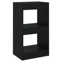 Produktbild för Bokhylla/rumsavdelare svart 40x30x72 cm