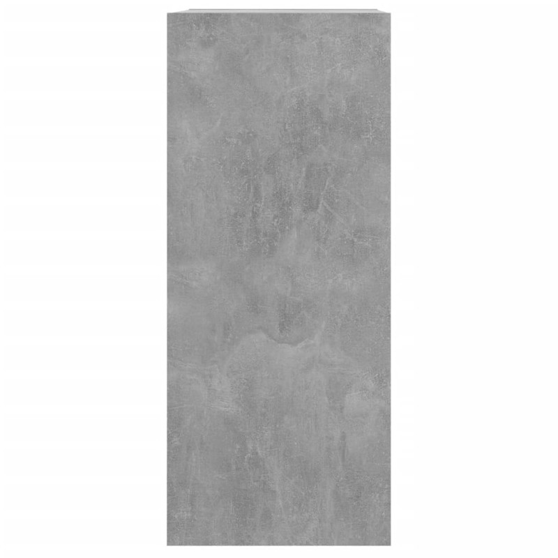 Produktbild för Bokhylla/rumsavdelare betonggrå 40x30x72 cm