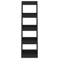 Produktbild för Bokhylla/Rumsavdelare svart 40x30x135 cm