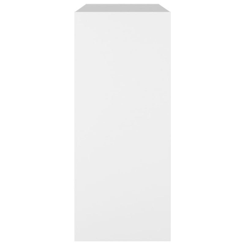 Produktbild för Bokhylla/rumsavdelare vit 80x30x72 cm