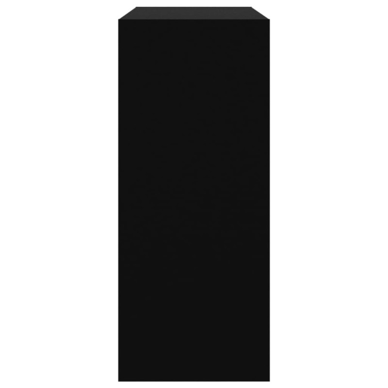 Produktbild för Bokhylla/Rumsavdelare svart 80x30x72 cm