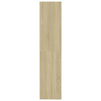 Produktbild för Bokhylla/Rumsavdelare sonoma-ek 80x30x135 cm konstruerat trä