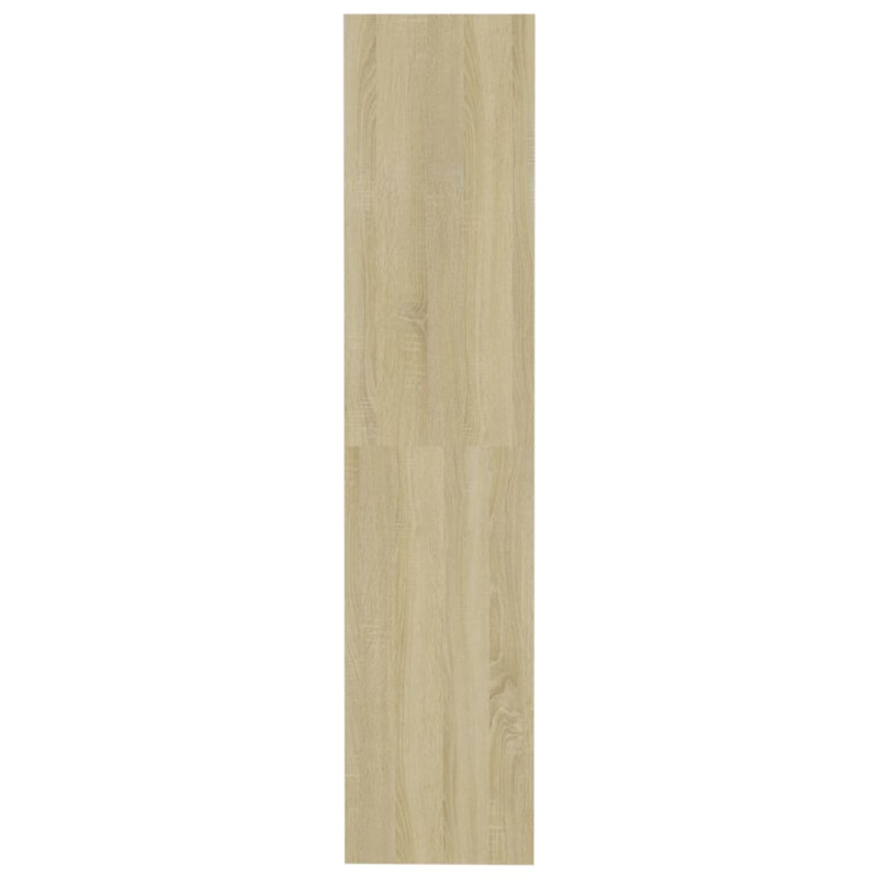 Produktbild för Bokhylla/Rumsavdelare sonoma-ek 80x30x135 cm konstruerat trä