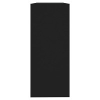Produktbild för Bokhylla/Rumsavdelare svart 100x30x72 cm