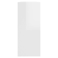 Produktbild för Bokhylla/Rumsavdelare vit högglans 100x30x72 cm