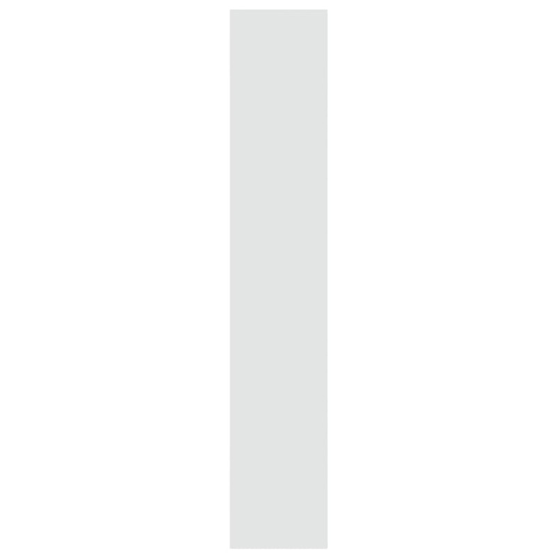 Produktbild för Bokhylla/Rumsavdelare vit högglans 100x30x166 cm