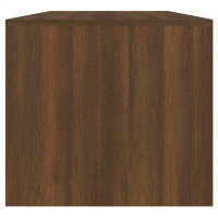 Miniatyr av produktbild för Soffbord brun ek 102x50x45 cm konstruerat trä