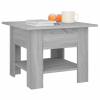 Produktbild för Soffbord grå sonoma 55x55x42 cm konstruerat trä