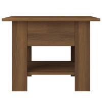 Produktbild för Soffbord brun ek 55x55x42 cm konstruerat trä