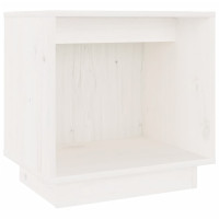 Miniatyr av produktbild för Sängbord vit 40x30x40 cm massiv furu
