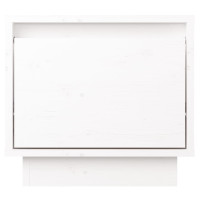 Miniatyr av produktbild för Sängbord vit 35x34x32 cm massiv furu