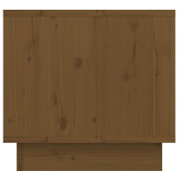 Miniatyr av produktbild för Sängbord 2 st honungsbrun 35x34x32 cm massiv furu