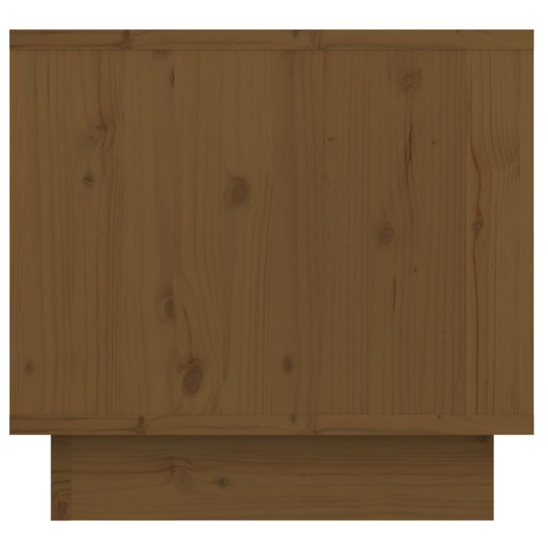 Produktbild för Sängbord 2 st honungsbrun 35x34x32 cm massiv furu
