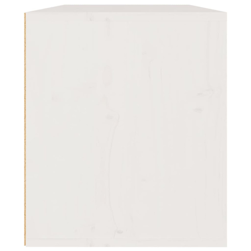 Produktbild för Väggskåp 60x30x35 cm massiv furu vit