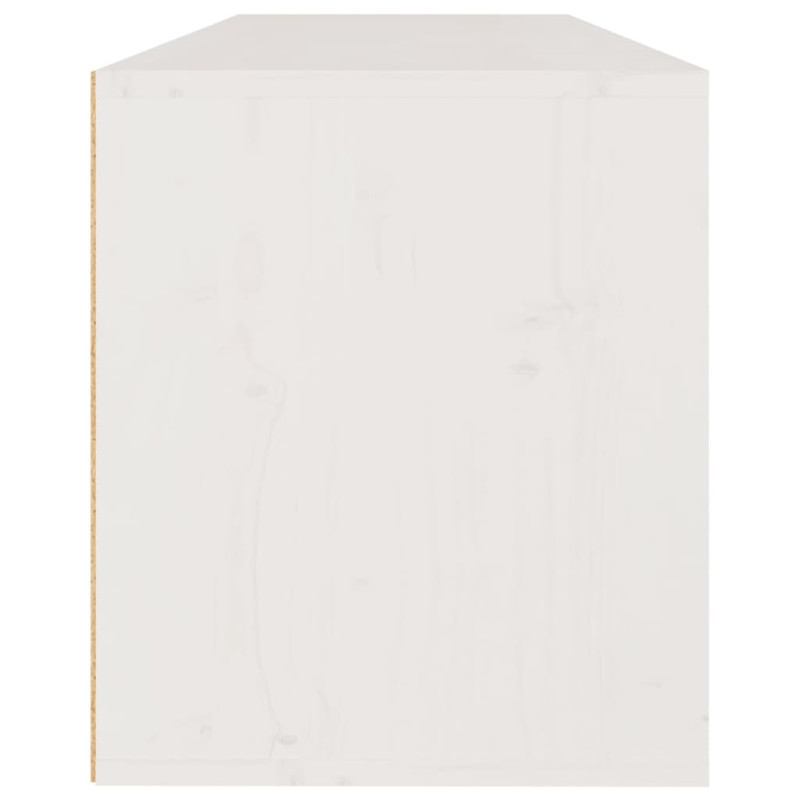 Produktbild för Väggskåp vit 100x30x35 cm massiv furu