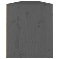 Produktbild för Väggskåp 2 st grå 100x30x35 cm massiv furu