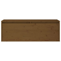 Produktbild för Väggskåp honungsbrun 100x30x35 cm massiv furu