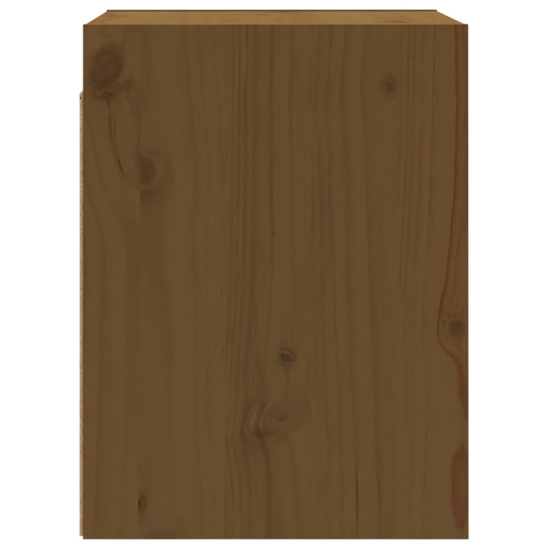 Produktbild för Väggskåp honungsbrun 30x30x40 cm massiv furu