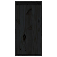 Produktbild för Väggskåp svart 30x30x60 cm massiv furu