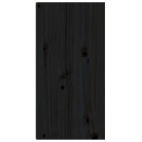 Produktbild för Väggskåp 2 st svart 30x30x60 cm massiv furu