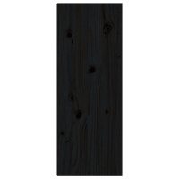 Produktbild för Väggskåp svart 30x30x80 cm massiv furu