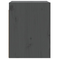 Produktbild för Väggskåp 2 st grå 30x30x40 cm massiv furu