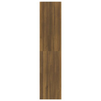Produktbild för Bokhylla/Rumsavdelare brun ek 40x30x135cm