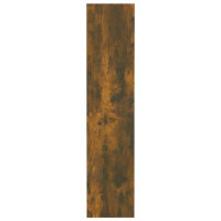 Produktbild för Bokhylla/Rumsavdelare rökfärgad ek 80x30x135 cm konstruerat trä