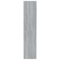 Produktbild för Bokhylla/Rumsavdelare grå sonoma 80x30x135 konstruerat trä