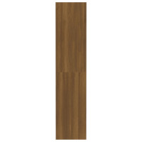 Produktbild för Bokhylla/Rumsavdelare brun ek 80x30x135 cm konstruerat trä