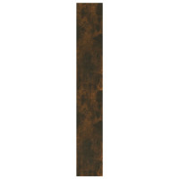 Produktbild för Bokhylla/Rumsavdelare rökfärgad ek 80x30x198 cm konstruerat trä