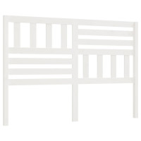 Miniatyr av produktbild för Sänggavel vit 146x4x100 cm massiv furu