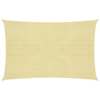 Produktbild för Solsegel 160 g/m² beige 2,5x4 m HDPE