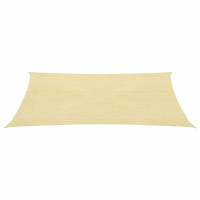 Produktbild för Solsegel 160 g/m² beige 2,5x4 m HDPE