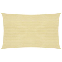 Produktbild för Solsegel 160 g/m² beige 2,5x5 m HDPE