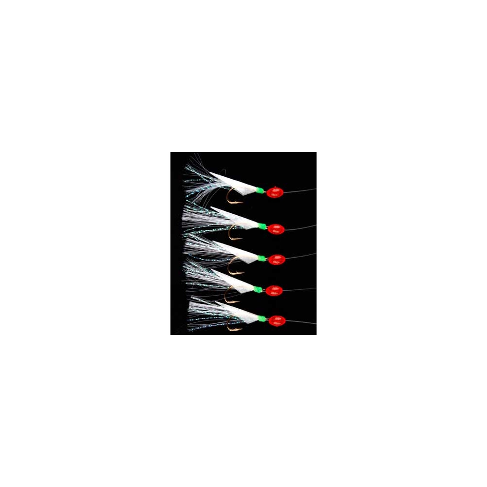 Produktbild för R.T. Rig2 Herring Real Fish Skin 5 #8 Hooks Gold 0.60/0.50mm