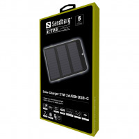 Produktbild för Sandberg Solar Charger 21W 2xUSB+USB-C