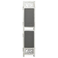 Miniatyr av produktbild för Rumsavdelare 3 paneler grå 105x165 cm tyg