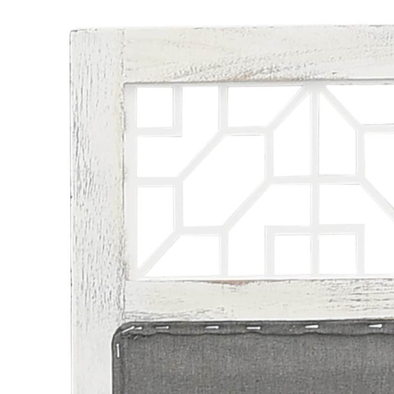 Produktbild för Rumsavdelare 3 paneler grå 105x165 cm tyg