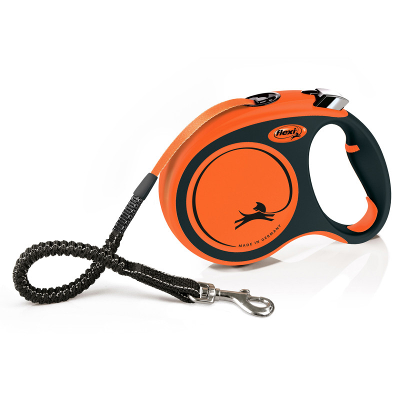 Produktbild för Flexi Xtreme 5 m Svart, Orange Hund